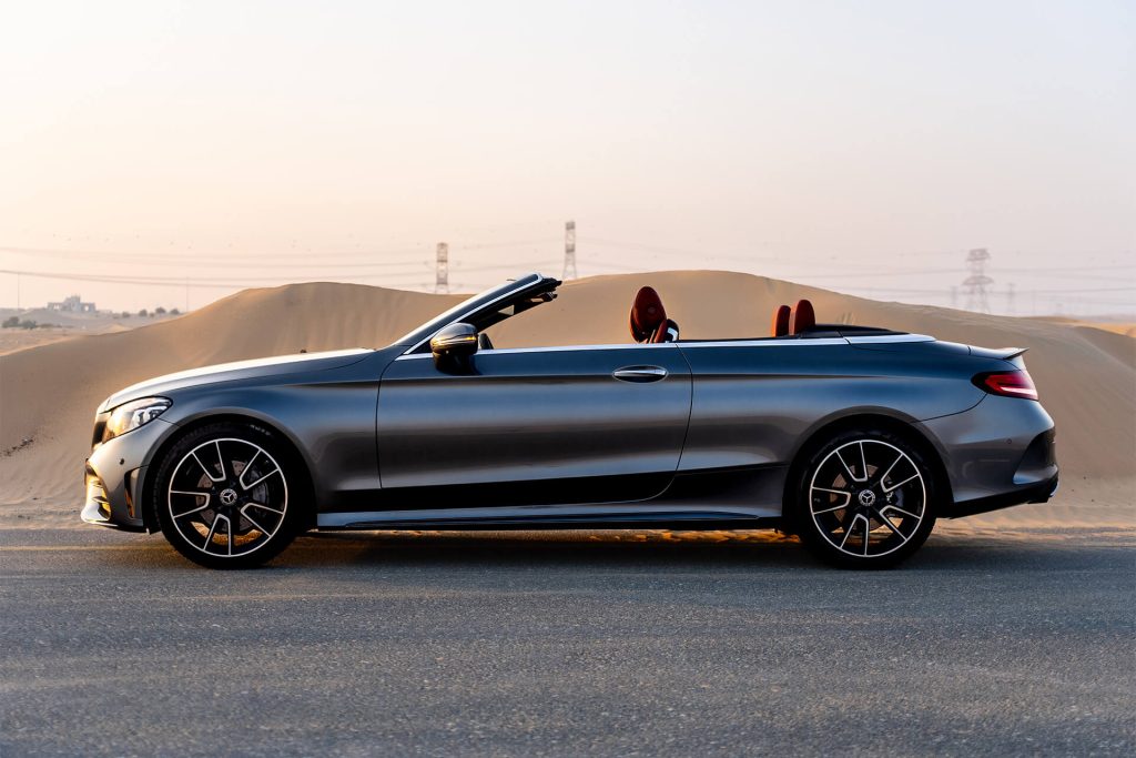 Mercedes C200 Convertible Selenite Grey Metallic